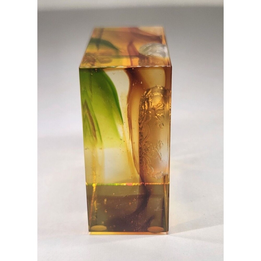 Liuli Crystal Glass Paperweight Complete Magnificence Signed Pate De Verre - Picture 9 of 16